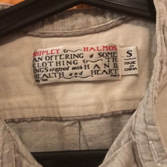 Shipley and halmos off-white Henley - Picture 3 of 4